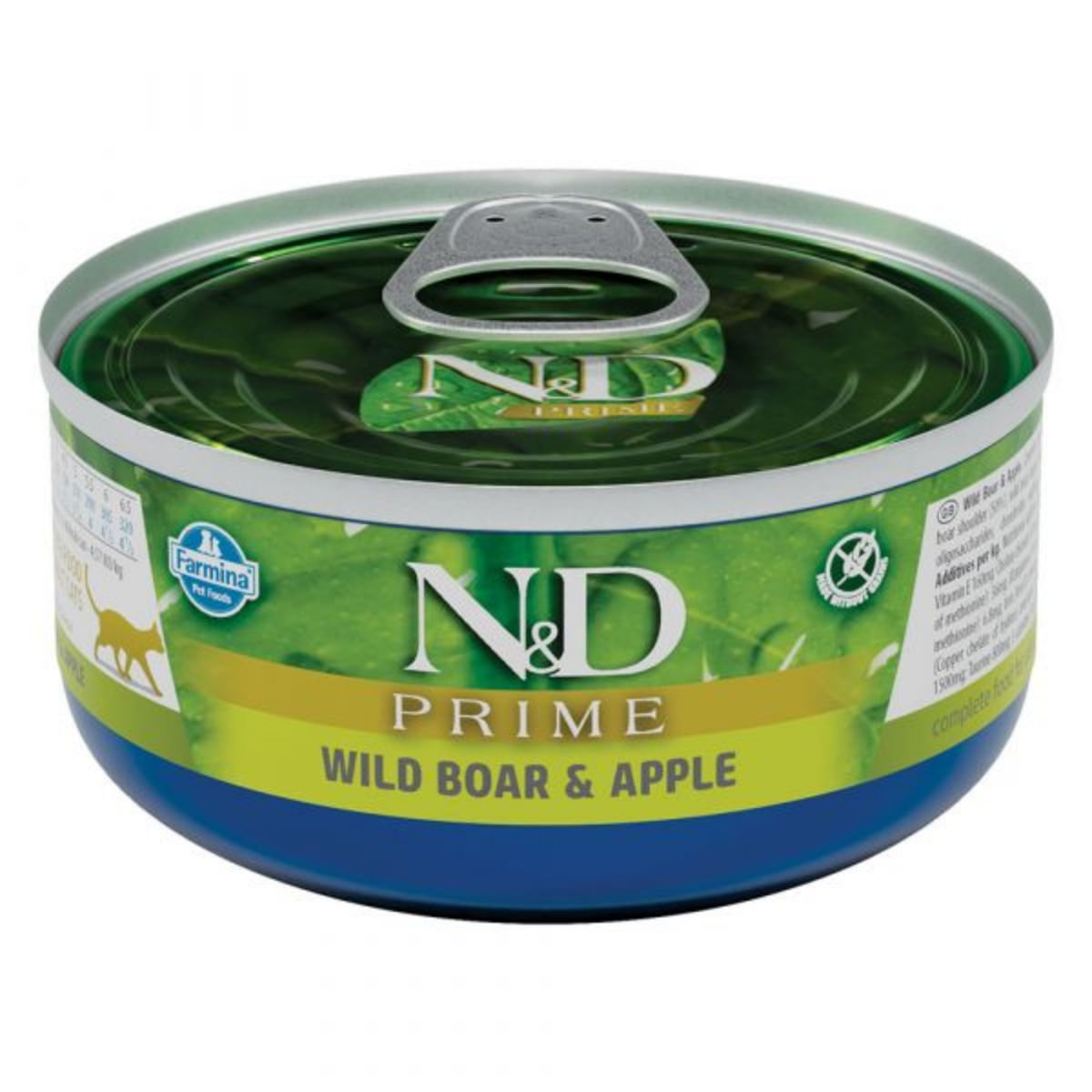 N&D Prime, Mistreț și Măr, conservă hrană umedă fără cereale pisici, (în sos), 70g - poza 2