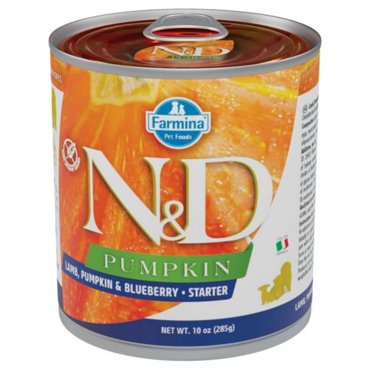 N&D Pumpkin Starter, XS-XL, Miel și afine, conservă hrană umedă fără cereale câini junior, (în sos), 285g - poza 1