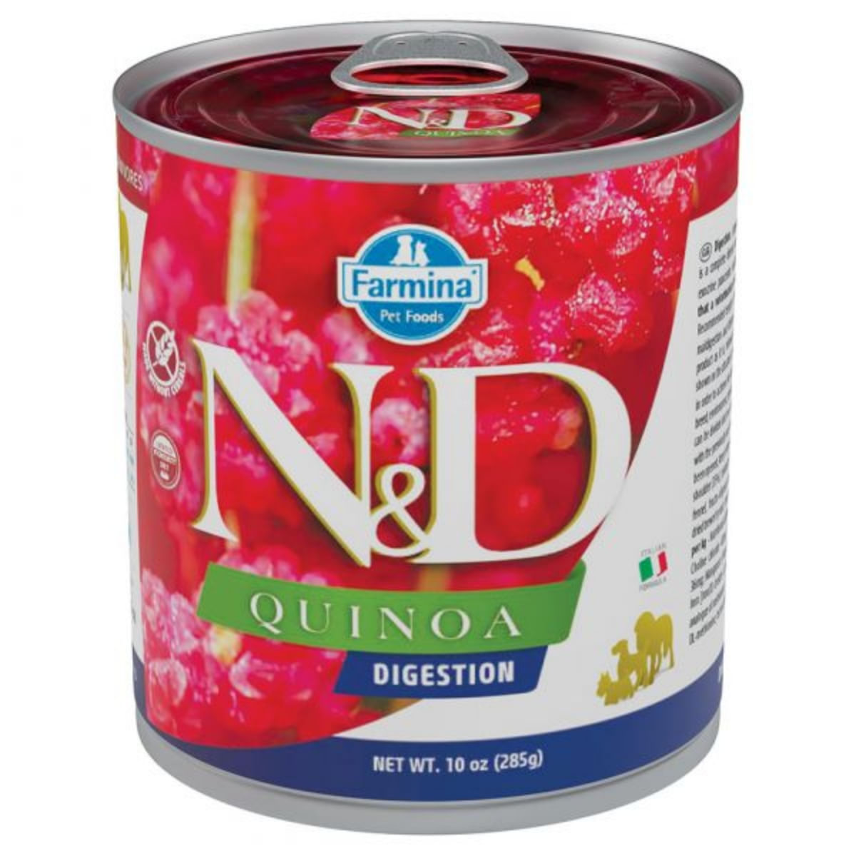 N&D Quinoa Digestive, XS-XL, Miel și Pește, conservă hrană umedă fără cereale câini, sistem digestiv, (în sos), 285g - poza 1