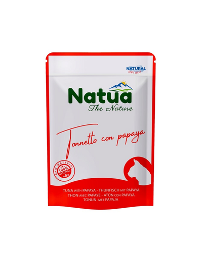 NATUA Natural ton cu papaya în jeleu pentru pisici 70 g