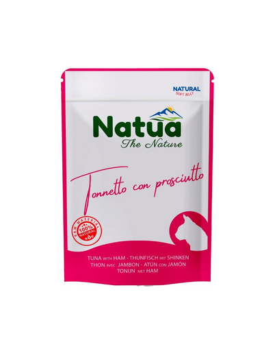 NATUA Natural ton cu șuncă în jeleu pentru pisici 70 g