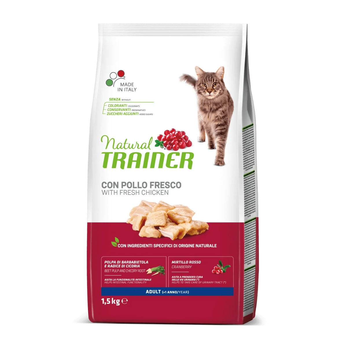 NATURAL TRAINER, Pui, hrană uscată pisici, 1.5kg - poza 2