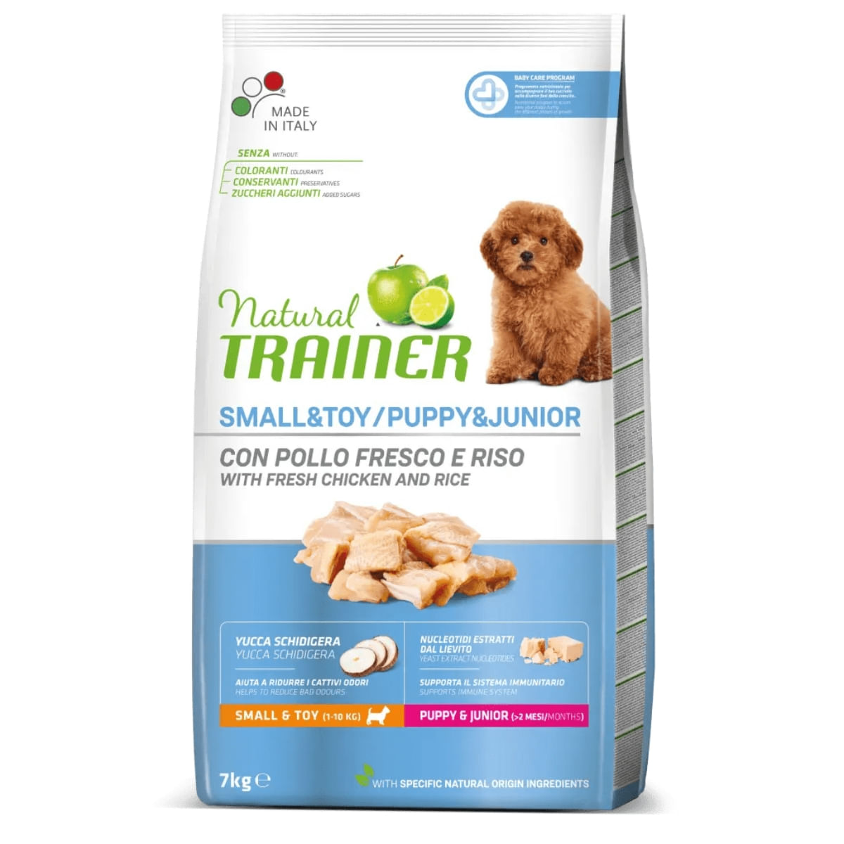 NATURAL TRAINER Small&Toy / Puppy&Junior, XS-S, Pui, hrană uscată câini junior, 7kg - poza 1