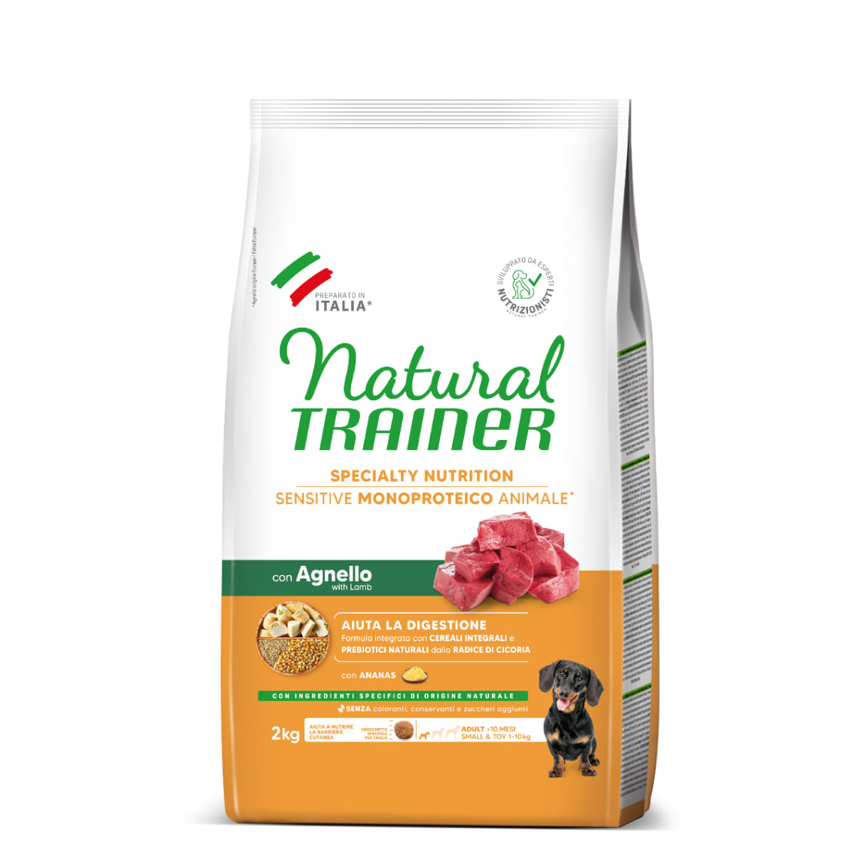 NATURAL TRAINER Speciality Nutrition Sensitive, XS-S, Miel, hrană uscată monoproteică câini, sistem digestiv, 2kg - poza 3