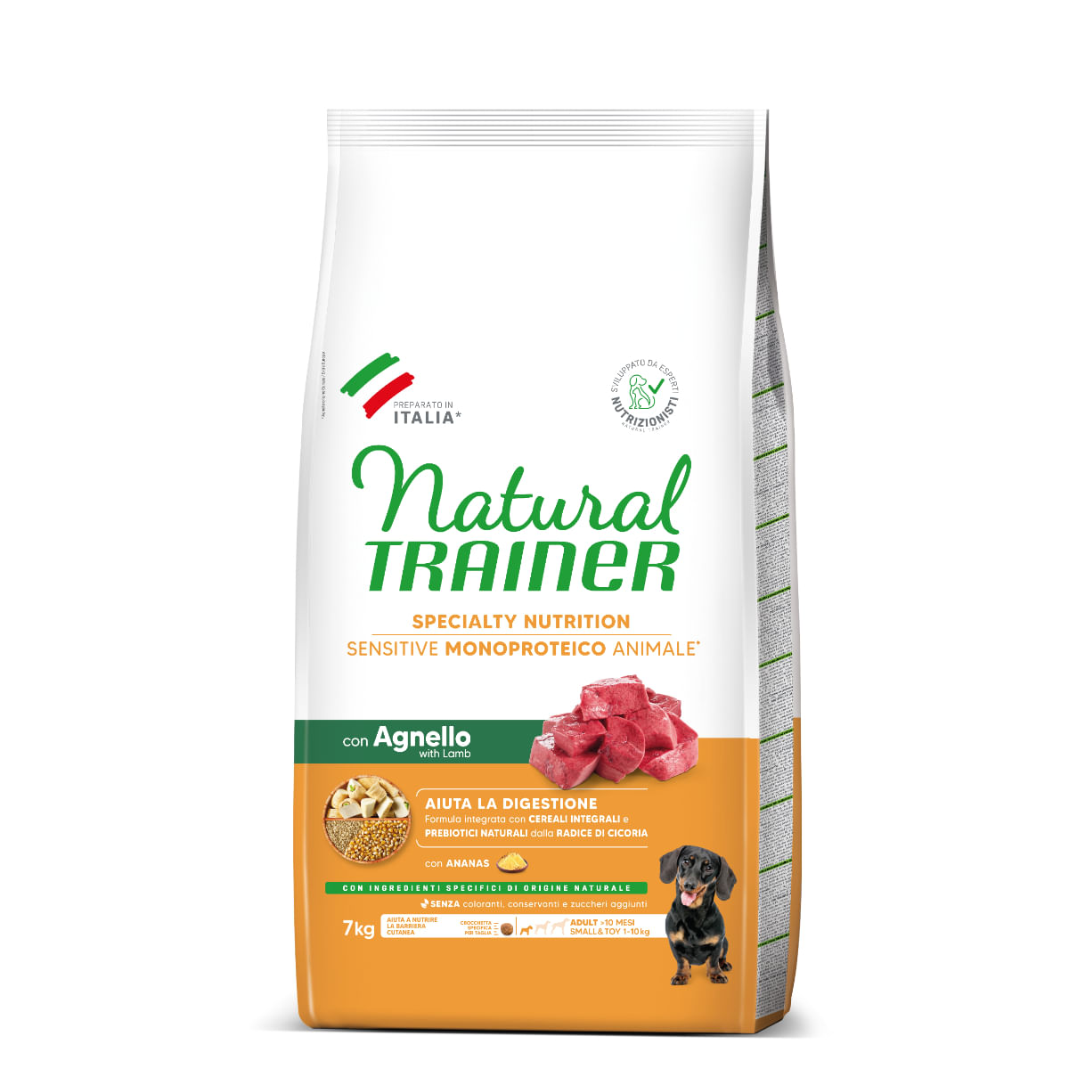 NATURAL TRAINER Speciality Nutrition Sensitive, XS-S, Miel, hrană uscată monoproteică câini, sistem digestiv, 7kg - poza 3