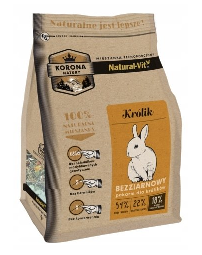 NATURAL-VIT Korona Natury hrana completa pentru iepuri 10 kg