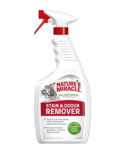NATURE'S MIRACLE Stain&Odour Remover Cat melon Spray impotriva petelor si mirosurilor pisici, parfum de pepene 946 ml