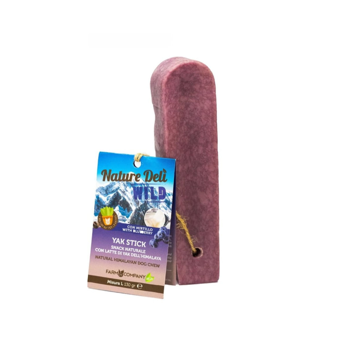 NATUREDELÌ Baton din Branza de YAK, M, Brânză și Afine, recompense câini, 65g - poza 2