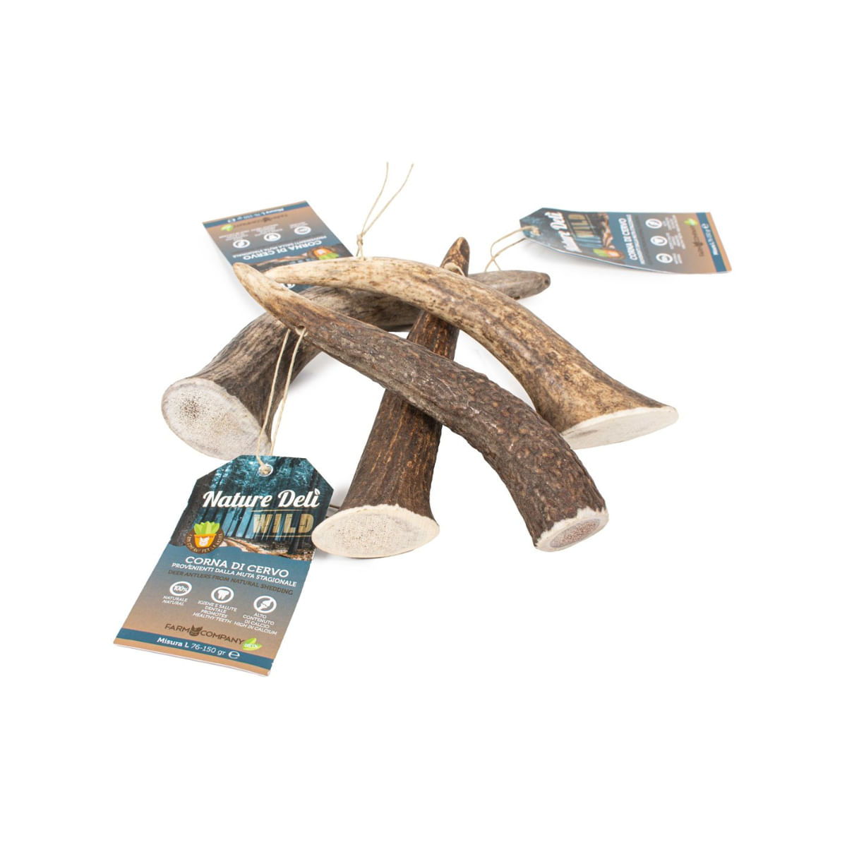 NATUREDELÌ Corn Natural de Caprior, L, recompense câini, 150g - poza 2