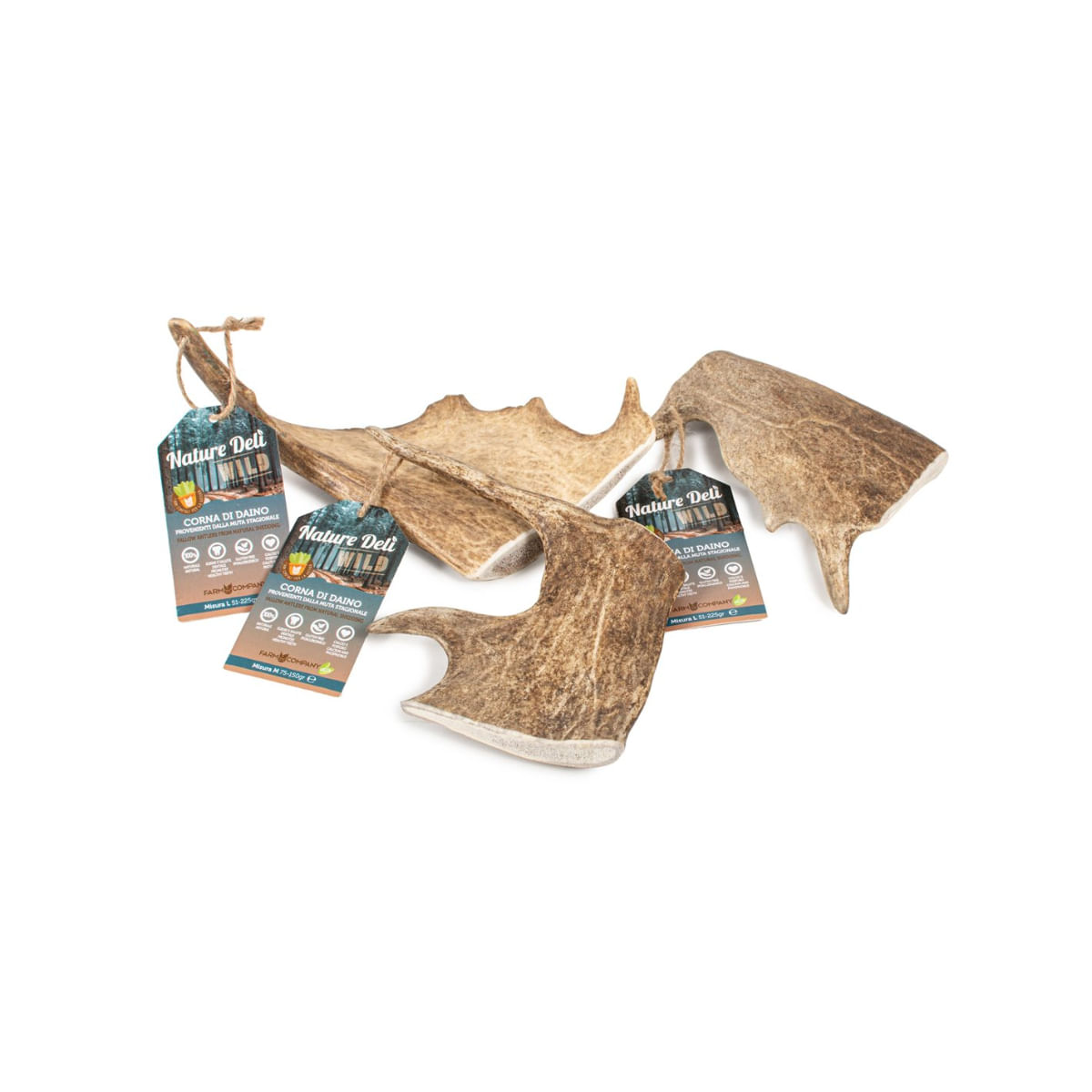 NATUREDELÌ Corn Natural de Cerb Lopatar, L, recompense câini, 200g - poza 2