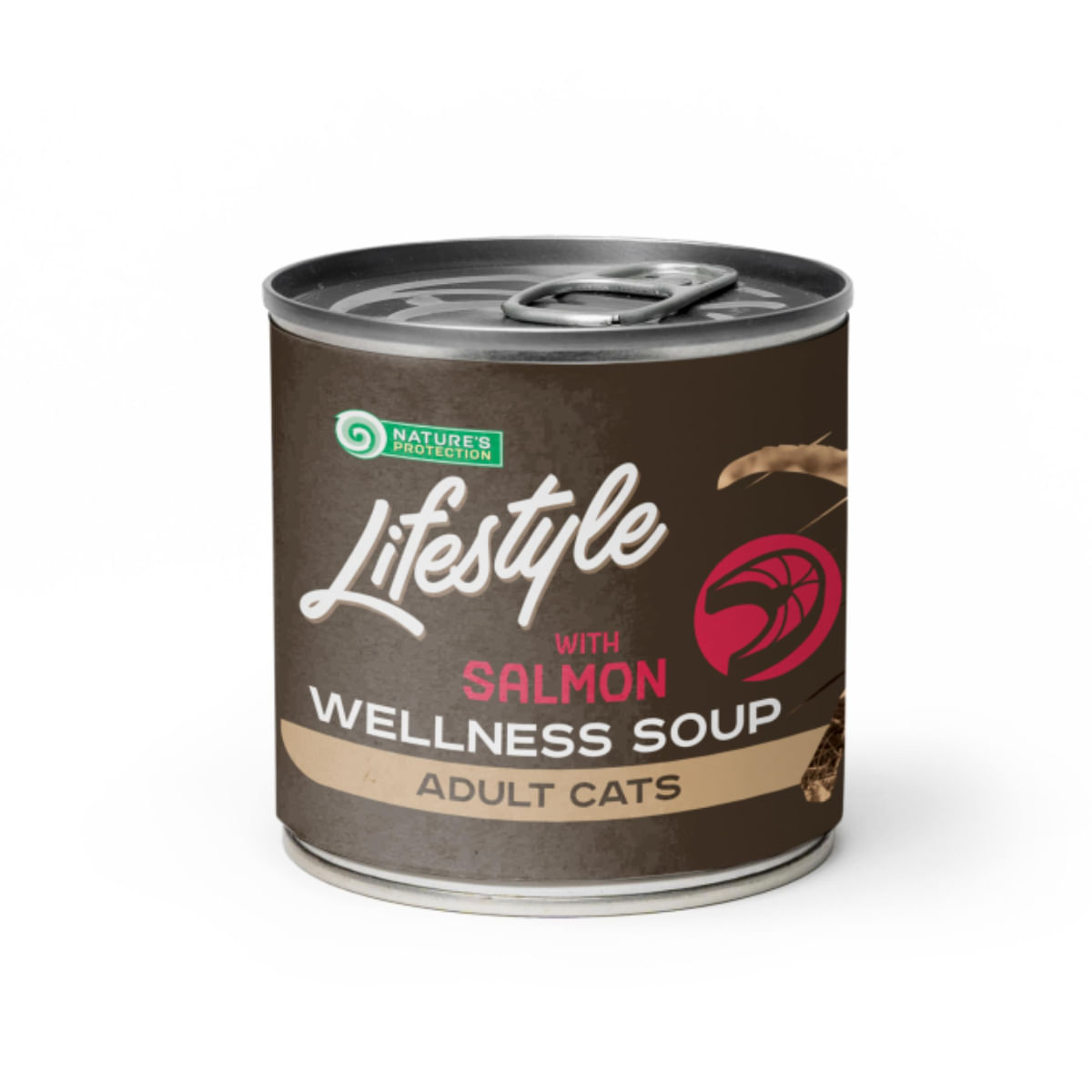 NATURES PROTECTION Lifestyle Sterilised Soup, Somon, conservă hrană umedă pisici sterilizate, (topping), 140g - poza 1