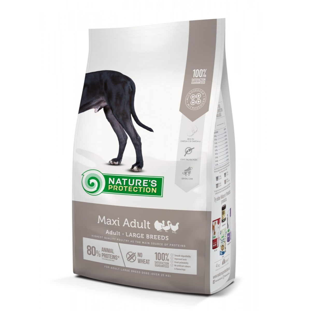 NATURES PROTECTION Maxi Adult, L-XL, Pui, hrană uscată câini NATURES PROTECTION Maxi Adult, Pasăre, hrană uscată câini, 12kg - poza 2