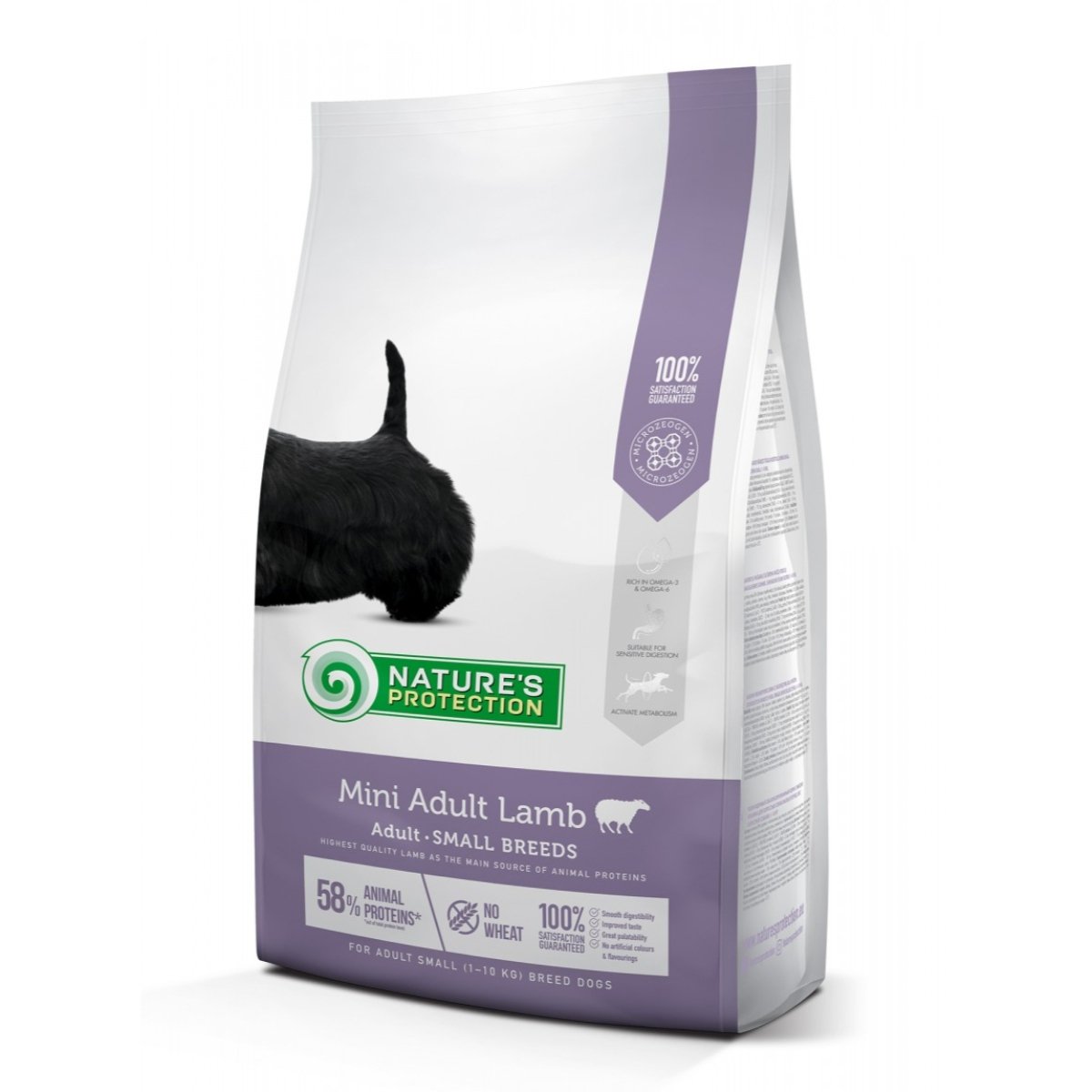 NATURES PROTECTION Mini Adult, XS-S, Miel, hrană uscată câini NATURES PROTECTION Mini Adult Lamb, Miel, hrană uscată câini, 7.5kg - poza 2