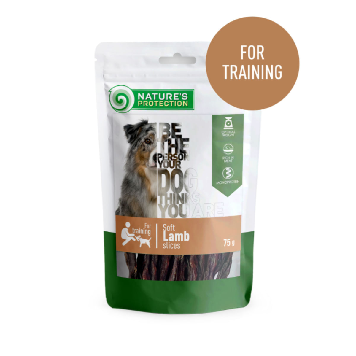 NATURES PROTECTION Soft Slices, XS-XL, Miel, punguță recompense funcționale câini, 75g - poza 4
