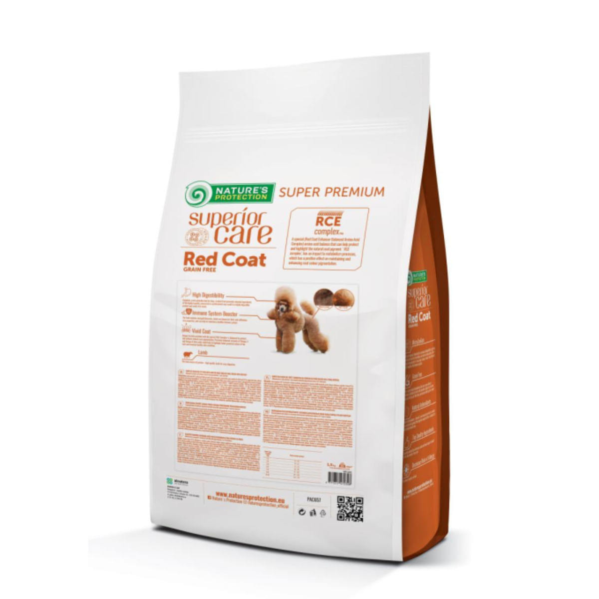NATURES PROTECTION Superior Care Red Coat Small & Mini Breed, XS-S, Miel, hrană uscată fără cereale câini, 1.5kg - poza 4