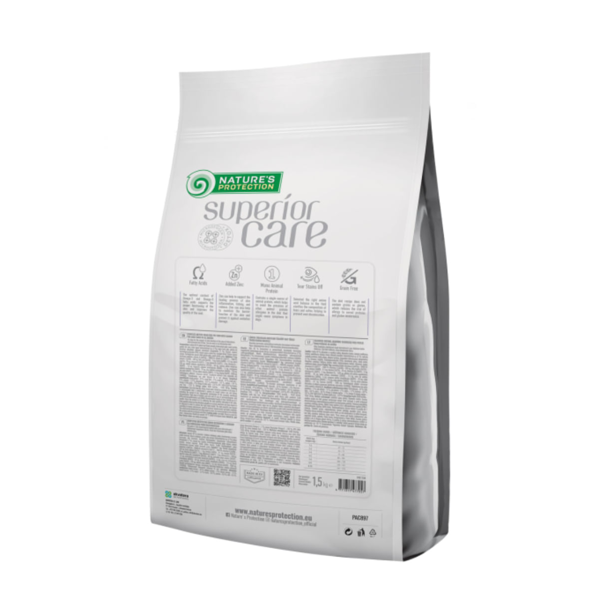 NATURES PROTECTION Superior Care Veterinary Diet Dermatosis, XS-XL, Somon, dietă veterinară, hrană uscată monoproteică câini, piele & blană, 10kg - poza 4
