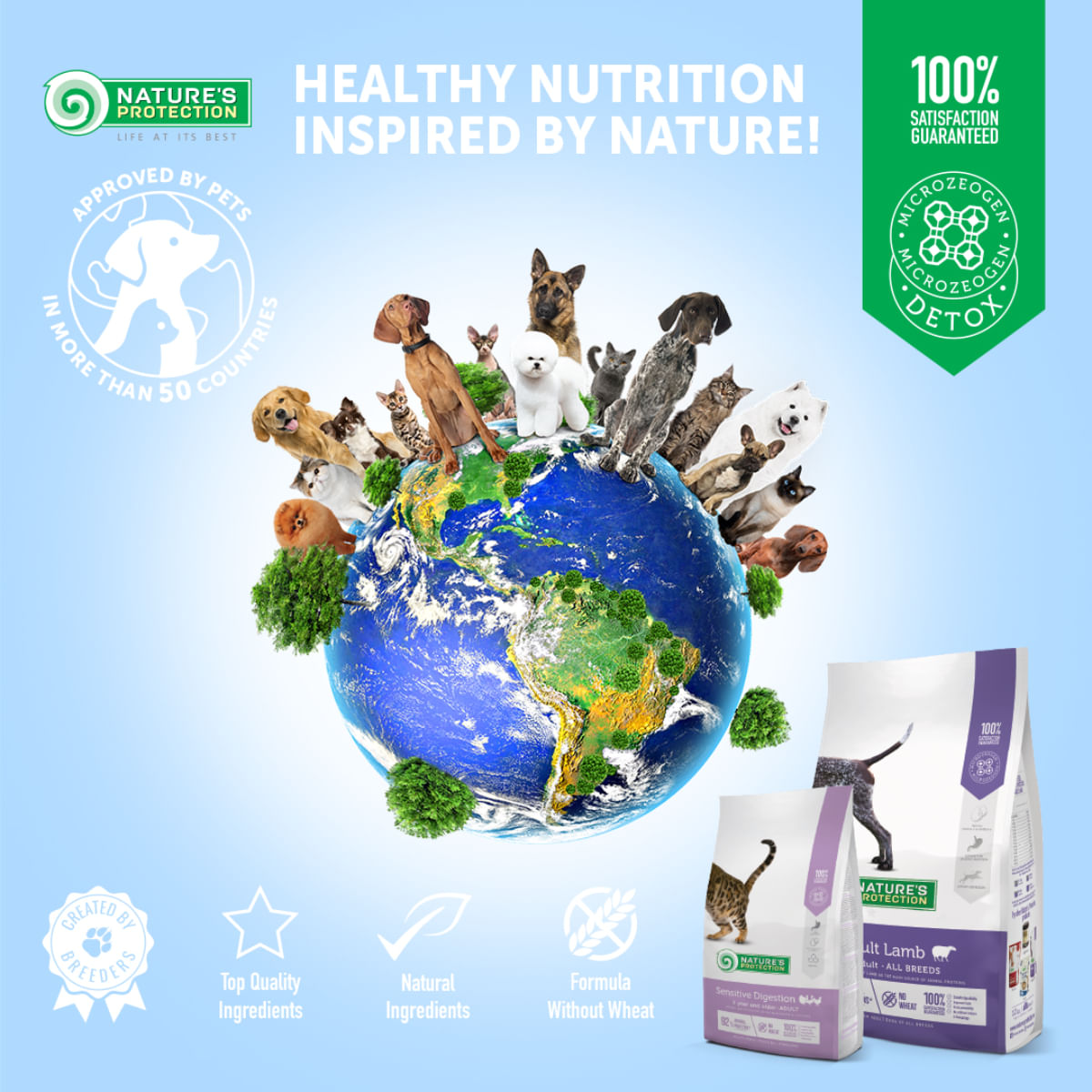 NATURES PROTECTION, XS-XL, Miel, hrană uscată câini, 12kg - poza 4