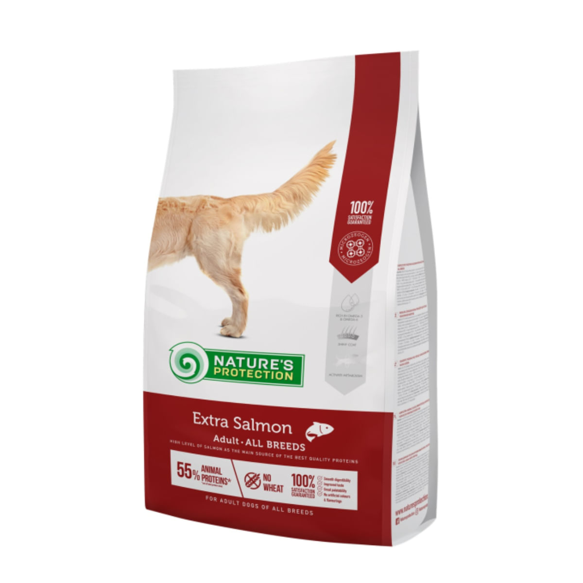 NATURES PROTECTION, XS-XL, Somon, hrană uscată câini, 12kg - poza 2
