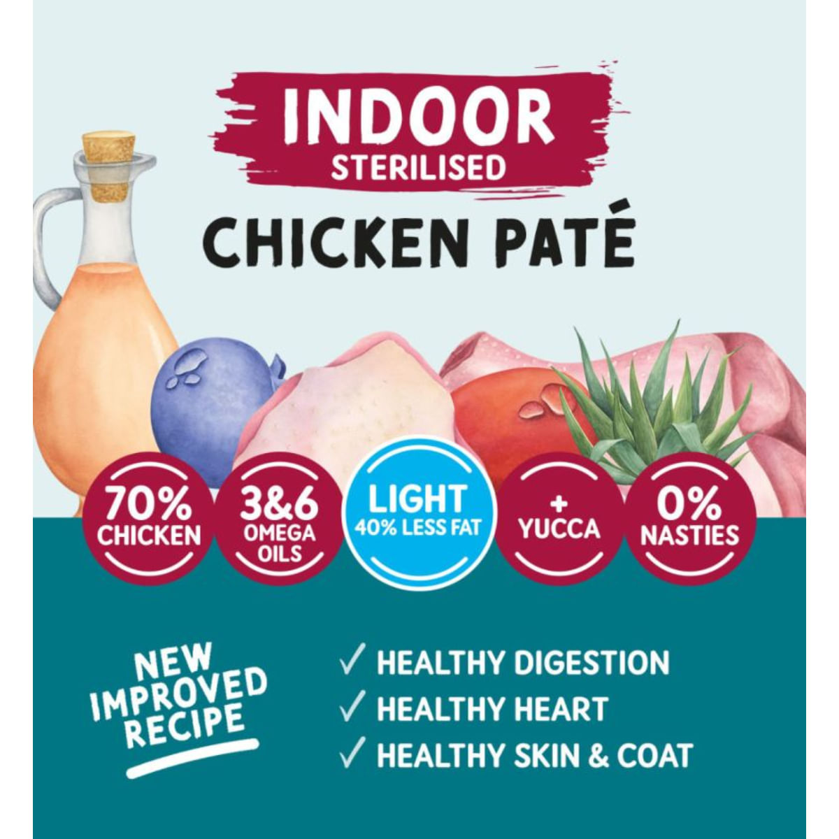 NATURO Indoor Sterilised, Pui, plic hrană umedă fără cereale pisici sterilizate, (pate), 85g - poza 5