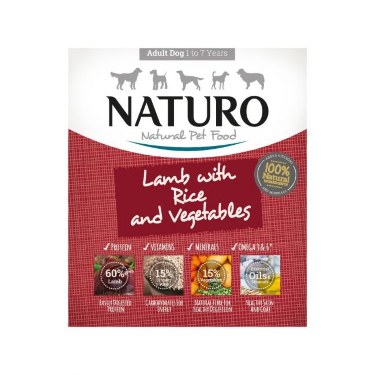 NATURO Low Grain, XS-L, Miel și Legume, tăviță hrană umedă conținut redus cereale câini, (în aspic), 400g - poza 2
