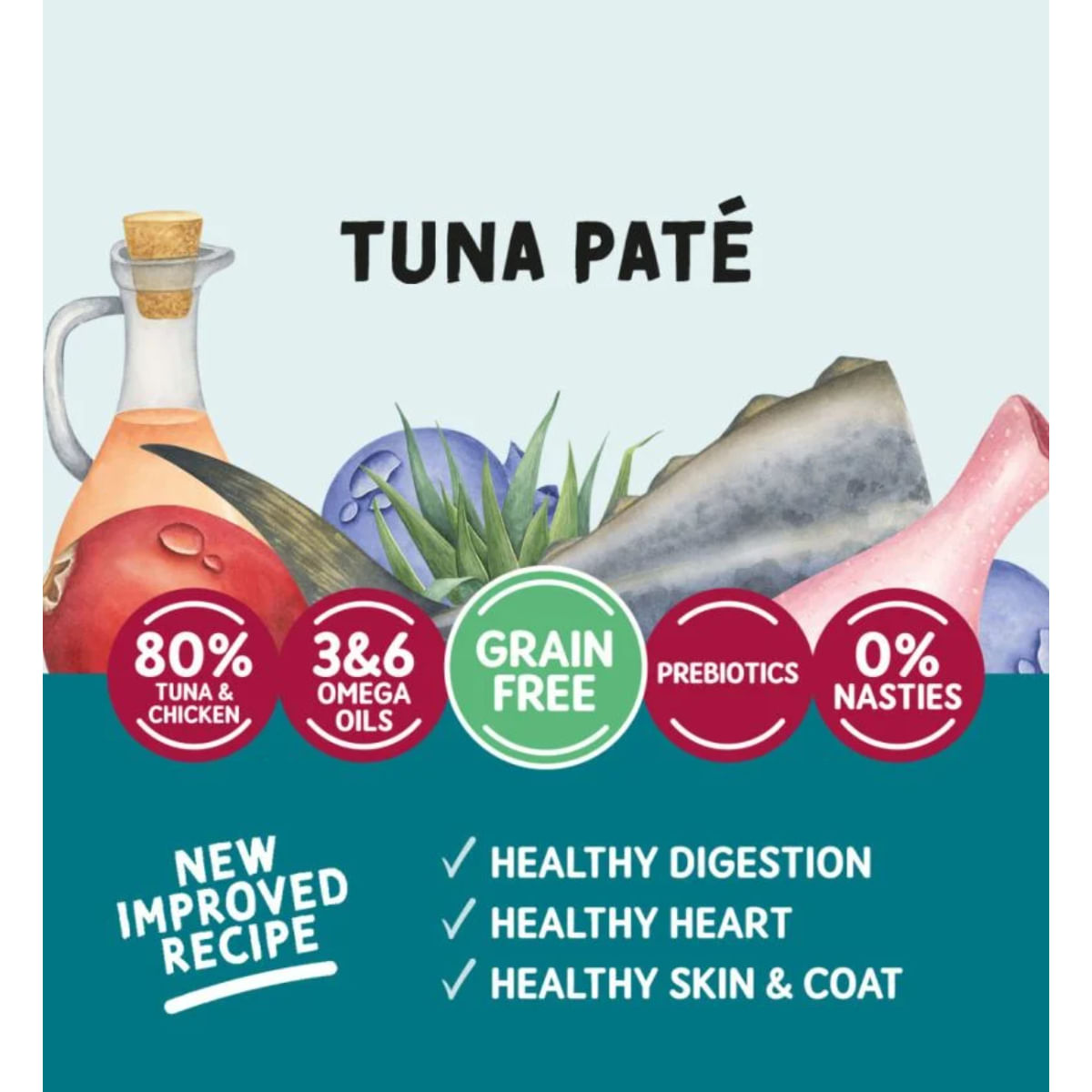 NATURO, Ton, plic hrană umedă fără cereale pisici, (pate), 85g - poza 5
