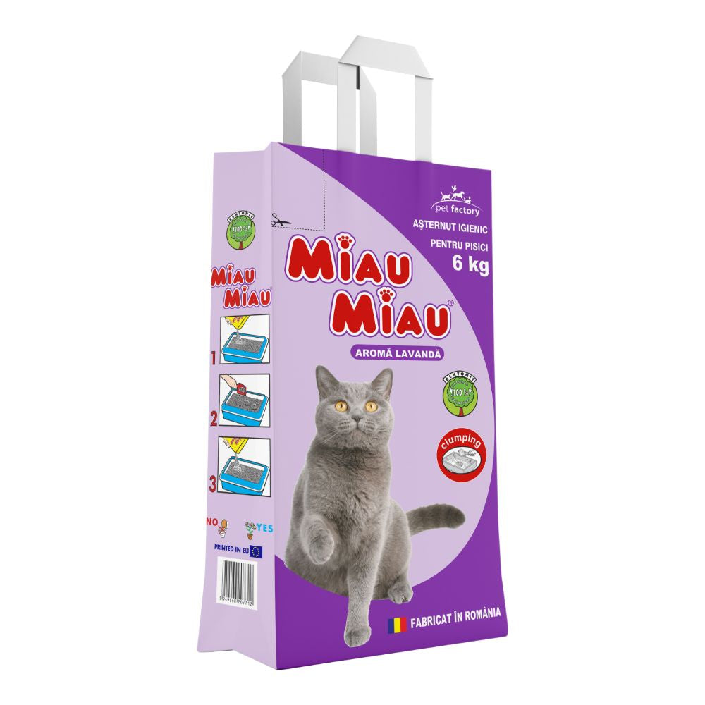 Nisip Pisici MIAU MIAU Lavanda 6kg