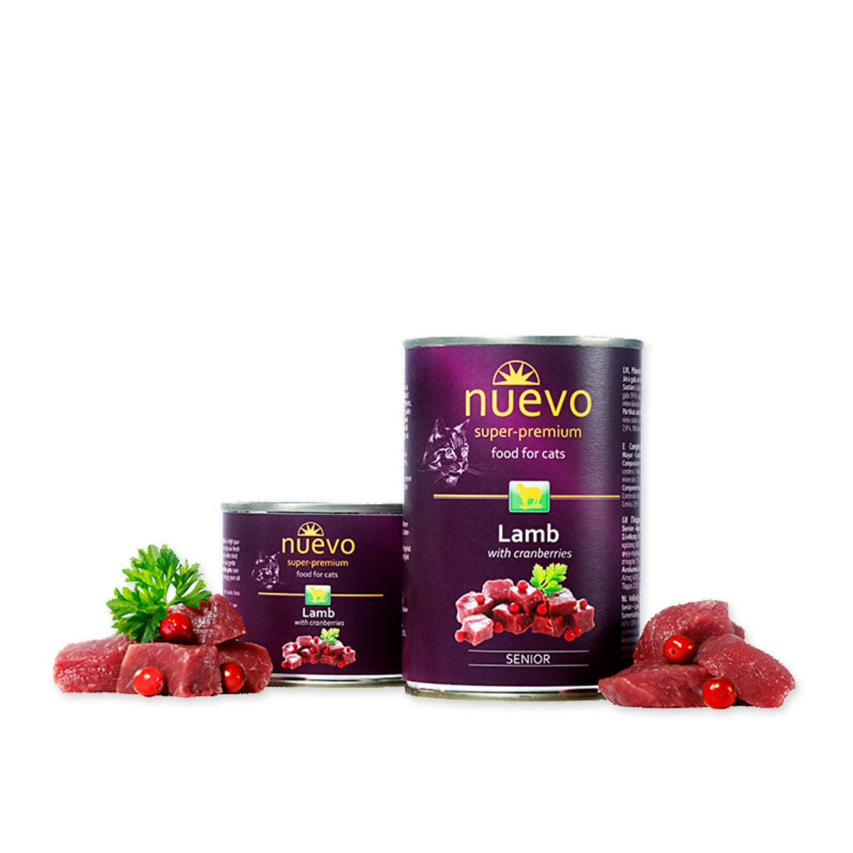 NUEVO Miel și Merișor, conservă hrană umedă fără cereale pisici senior, (pate), 400g - poza 2