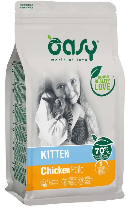 OASY KITTEN Hrană uscată pentru pisoi, cu Pui