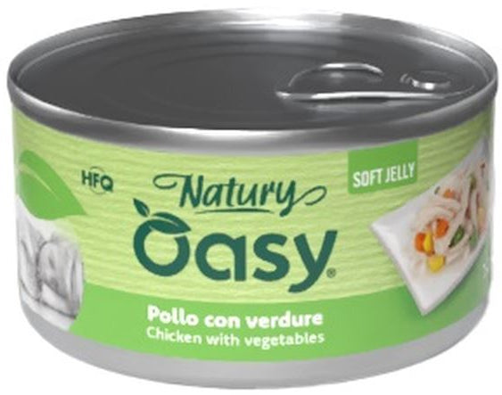 OASY Natury Conservă pentru câini, cu Pui şi Legume, în jeleu 150g