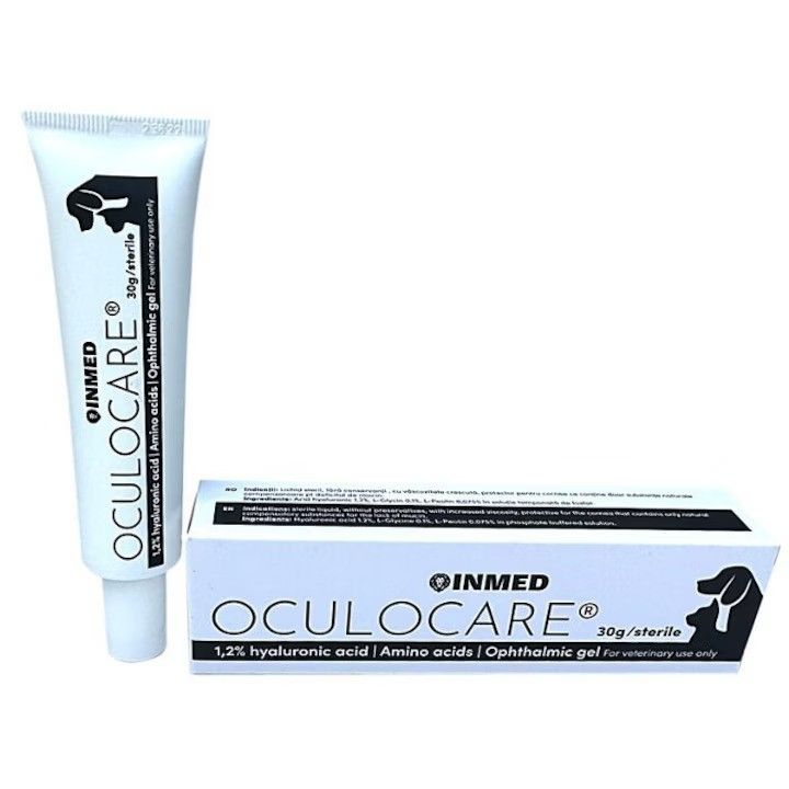 Oculocare, gel oftalmic 1.2% acid hialuronic si aminoacizi pentru caini si pisici, 30 g
