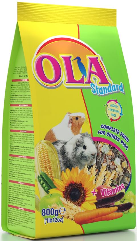 OLA Standard + Vitamins Hrană completă pt Porcuşori de Guineea 800g