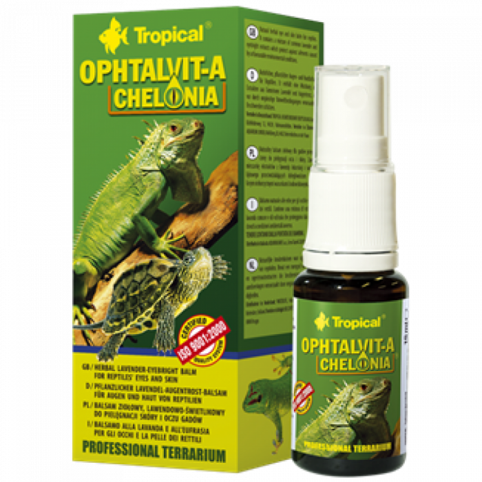 OPHTALVIT-A CHELONIA ingrijirea pielii si a ochilor reptilelor Tropical, 15 ml