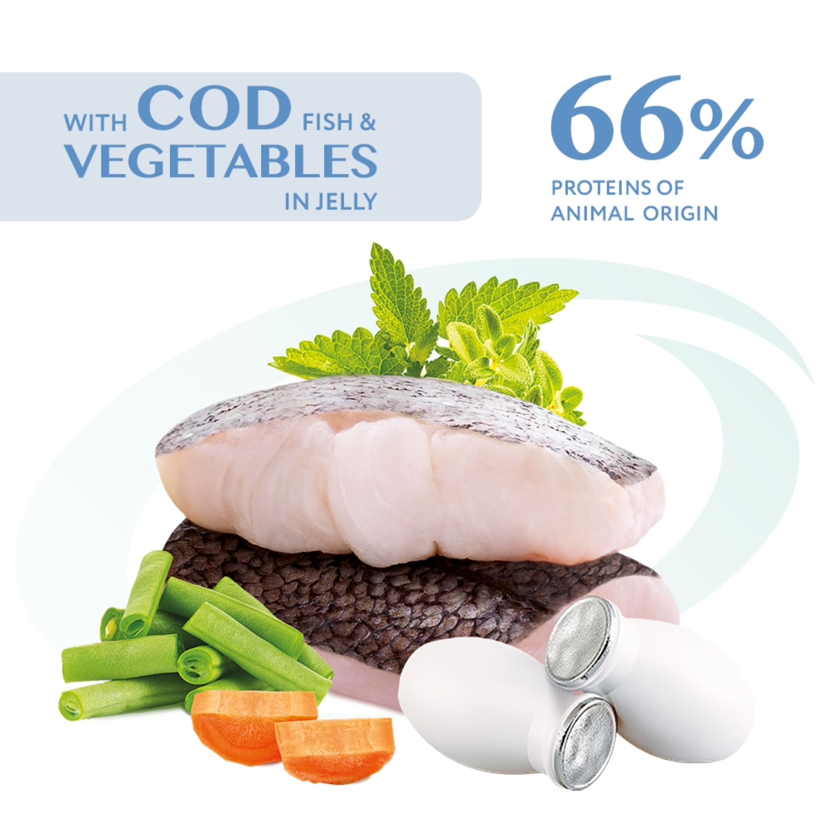 OPTIMEAL, Cod cu Legume, hrană umedă pisici, (în aspic) OPTIMEAL, Cod și Legume, plic hrană umedă pisici, (în aspic), 85g - poza 5