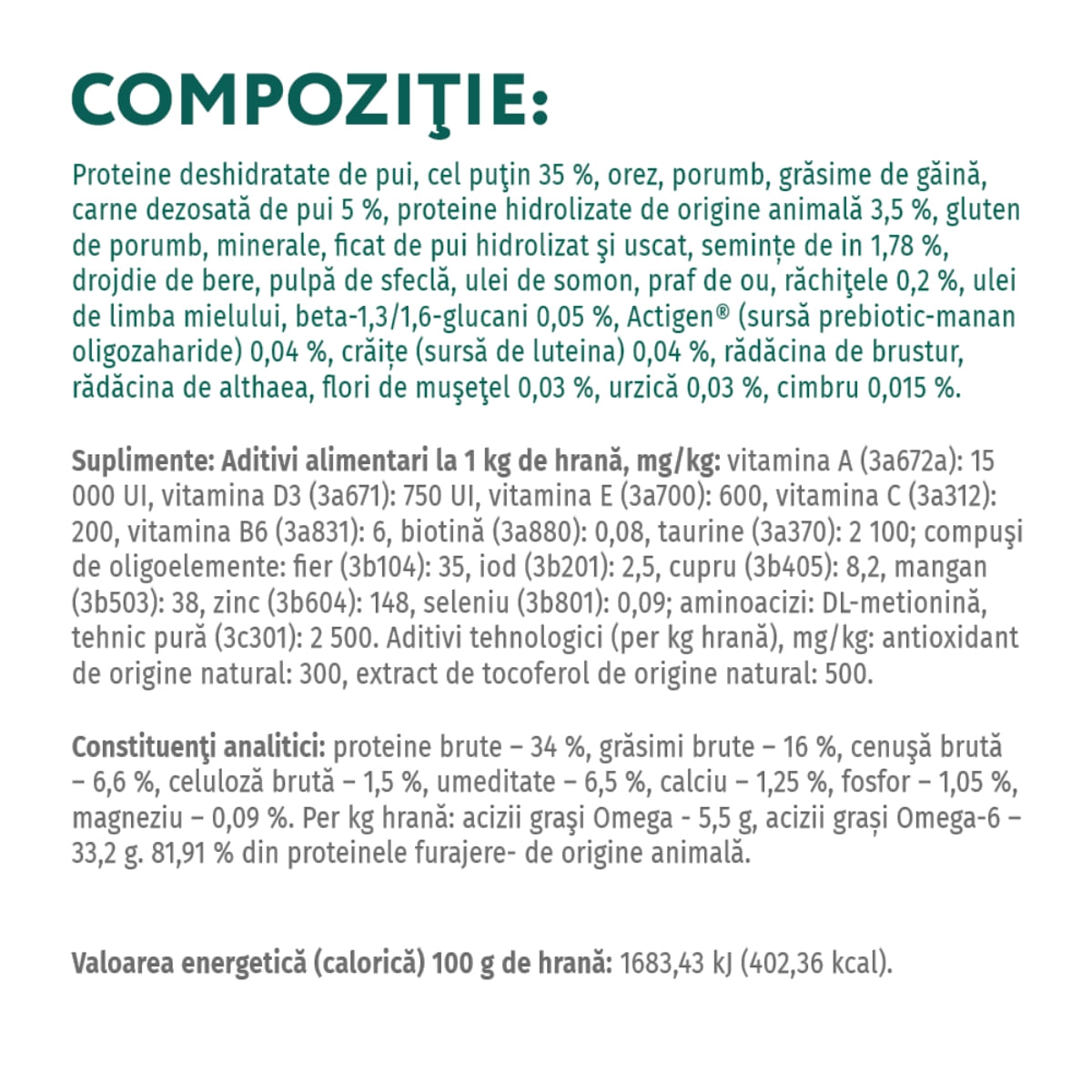 OPTIMEAL, Pui, hrană uscată pisici, 1.5kg - poza 4