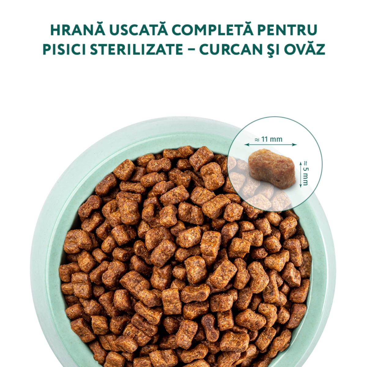OPTIMEAL Sterilised, Curcan cu Ovăz, hrană uscată pisici sterilizate OPTIMEAL Sterilised, Curcan, hrană uscată pisici sterilizate, 4kg - poza 5