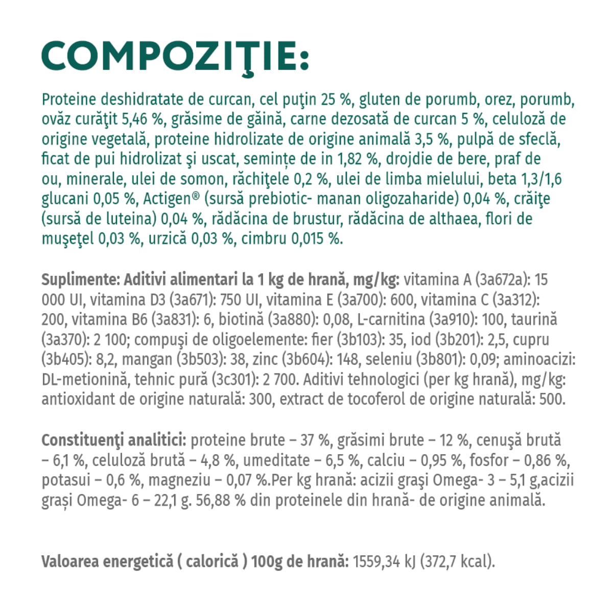 OPTIMEAL Sterilised, Curcan cu Ovăz, hrană uscată pisici sterilizate OPTIMEAL Sterilised, Curcan, hrană uscată pisici sterilizate, 700g - poza 2