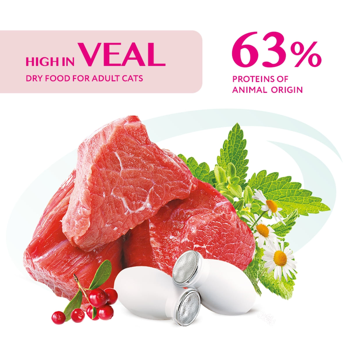 OPTIMEAL, Vită, hrană uscată pisici, 1.5kg - poza 5