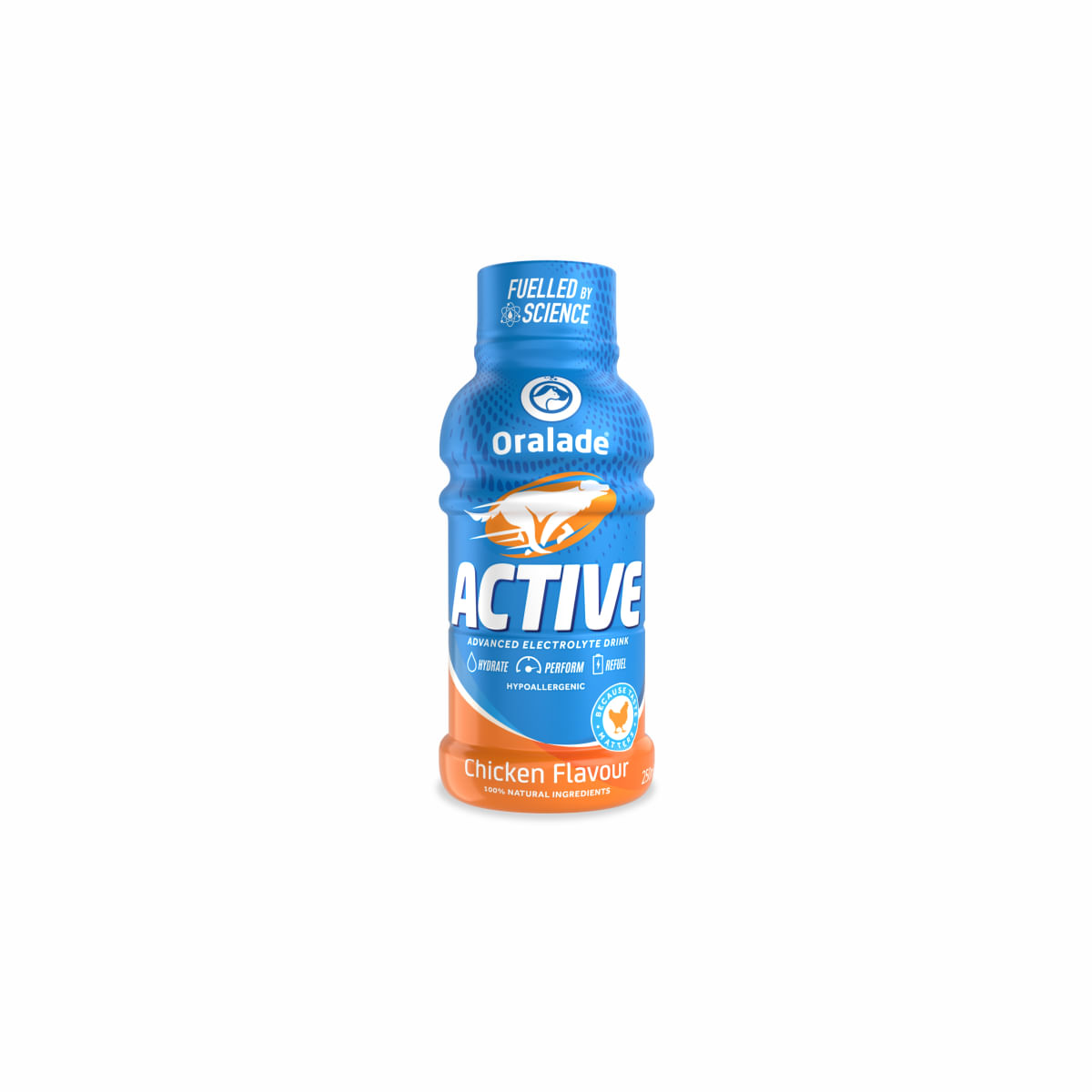 ORALADE Active, Pui, dietă veterinară, flacon hrană lichidă câini, activitate intensă, (topping), 250ml - poza 2