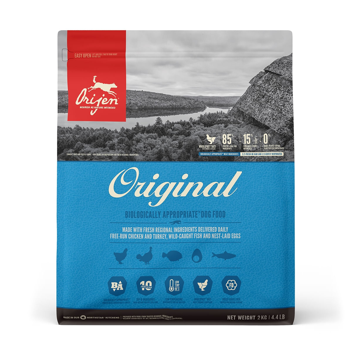 ORIJEN Original Adult Dog, hrană uscată fără cereale câini, 2kg - poza 1