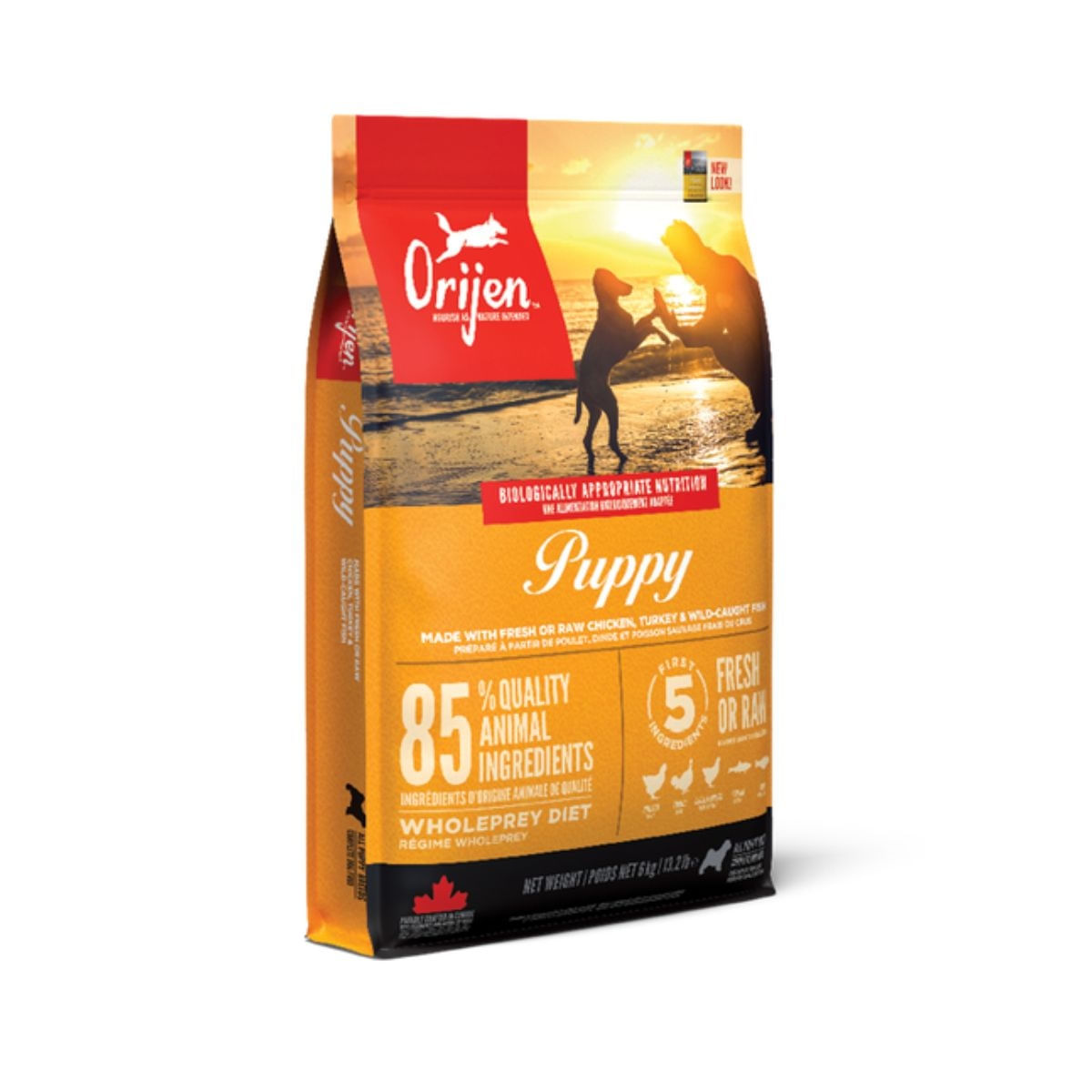 ORIJEN Puppy, hrană uscată fără cereale câini junior ORIJEN Puppy, XS-XL, Pui și Curcan, hrană uscată fără cereale câini junior, 6kg - poza 4