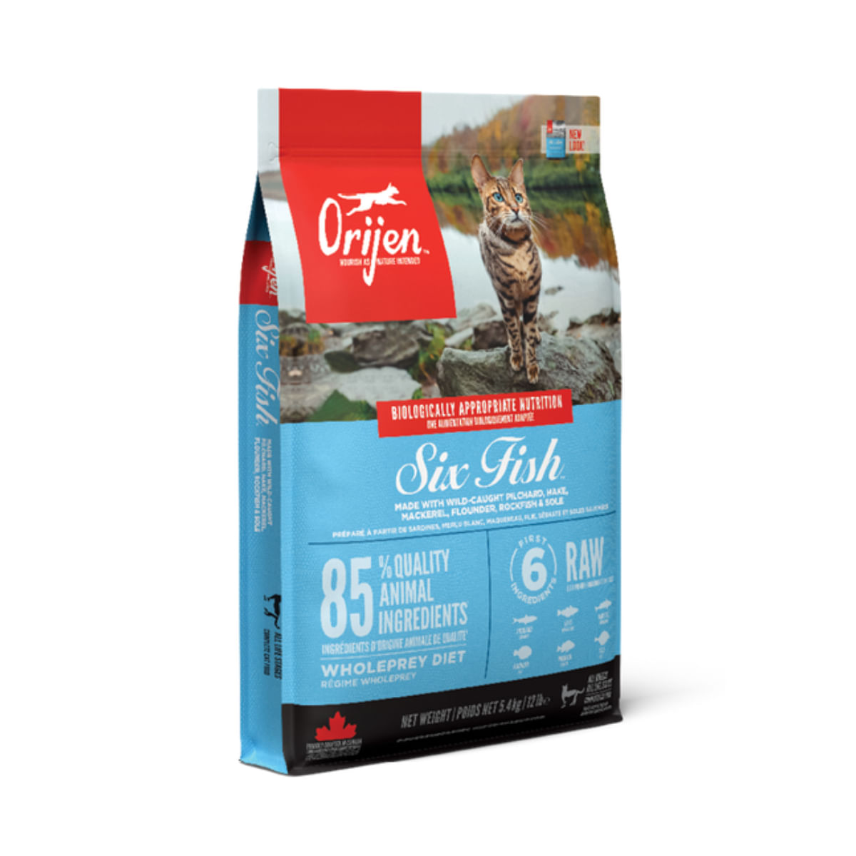ORIJEN Six Fish, Pește, hrană uscată fără cereale pisici, 5.4kg - poza 2