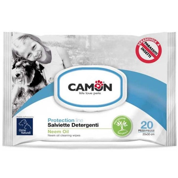 ORME NATURALI Şerveţele umede cu ulei de Neem pt curăţare 20buc