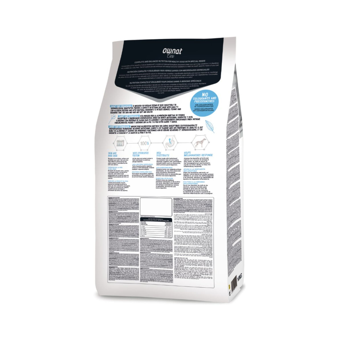 OWNAT Care Dermatologic, XS-XL, Somon, hrană uscată câini, piele & blană, 10kg - poza 3