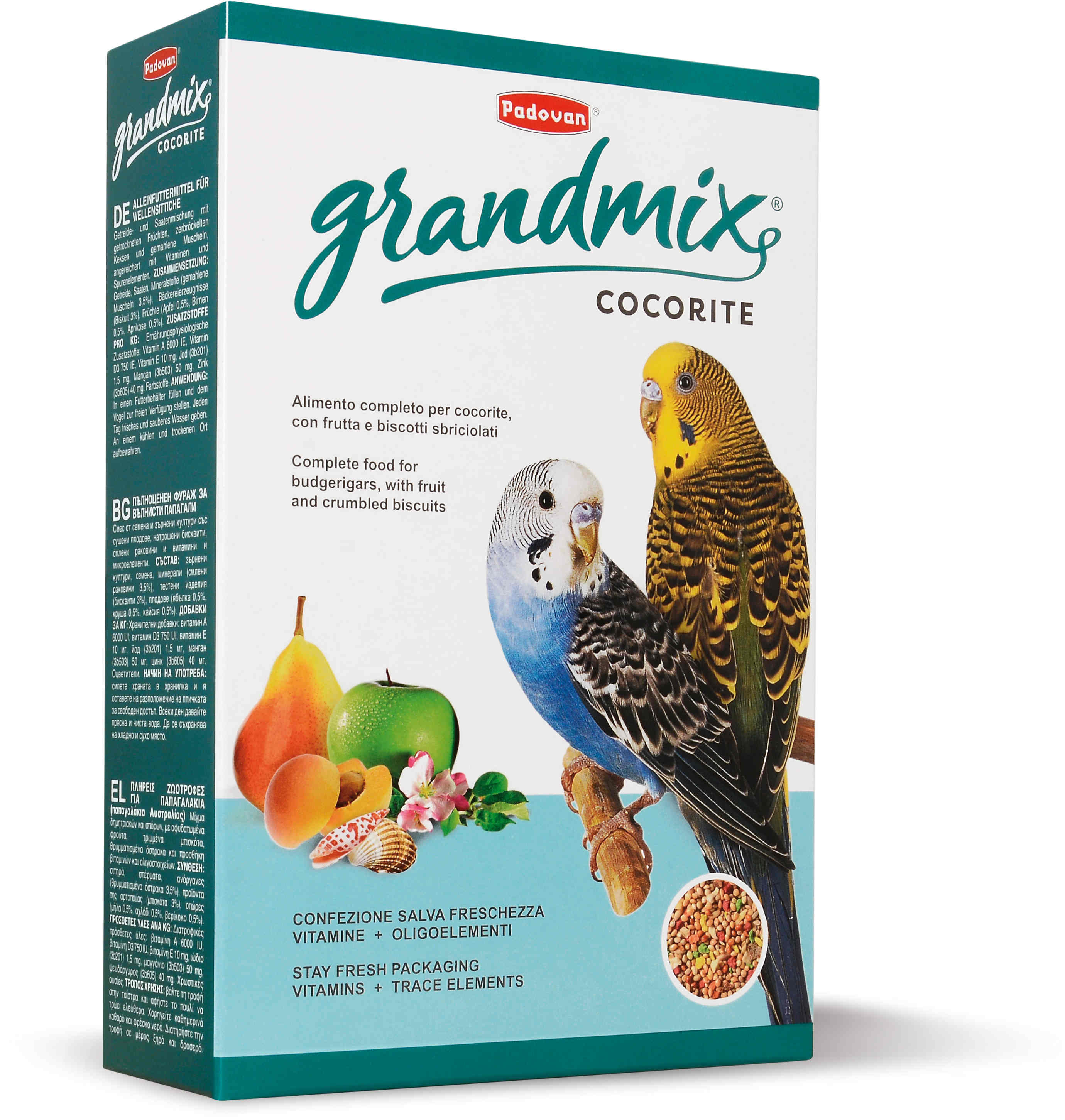 PADOVAN GrandMix, Hrană pentru peruşi