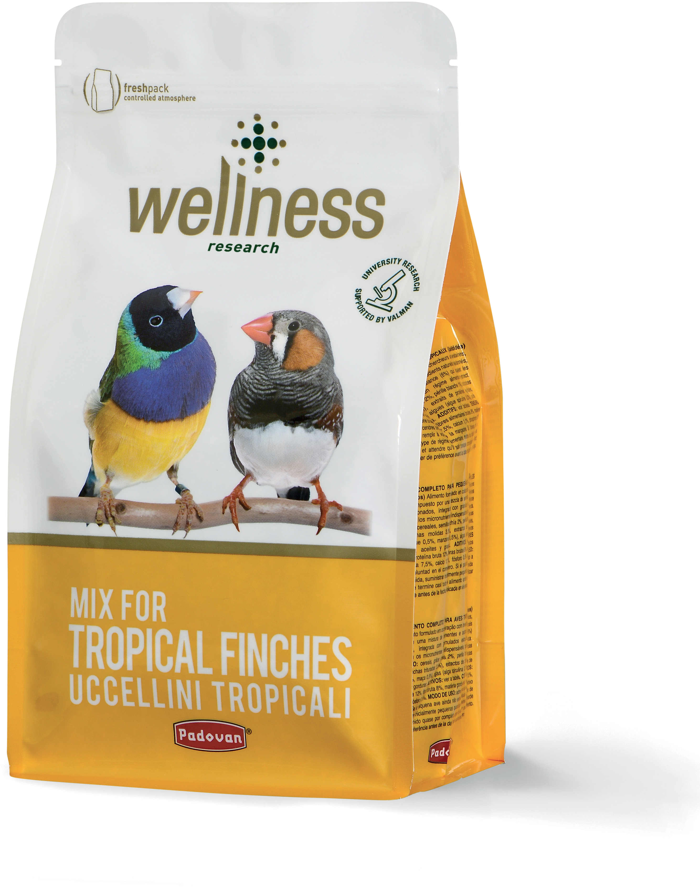PADOVAN Wellness, Hrană pentru păsări exotice 1kg