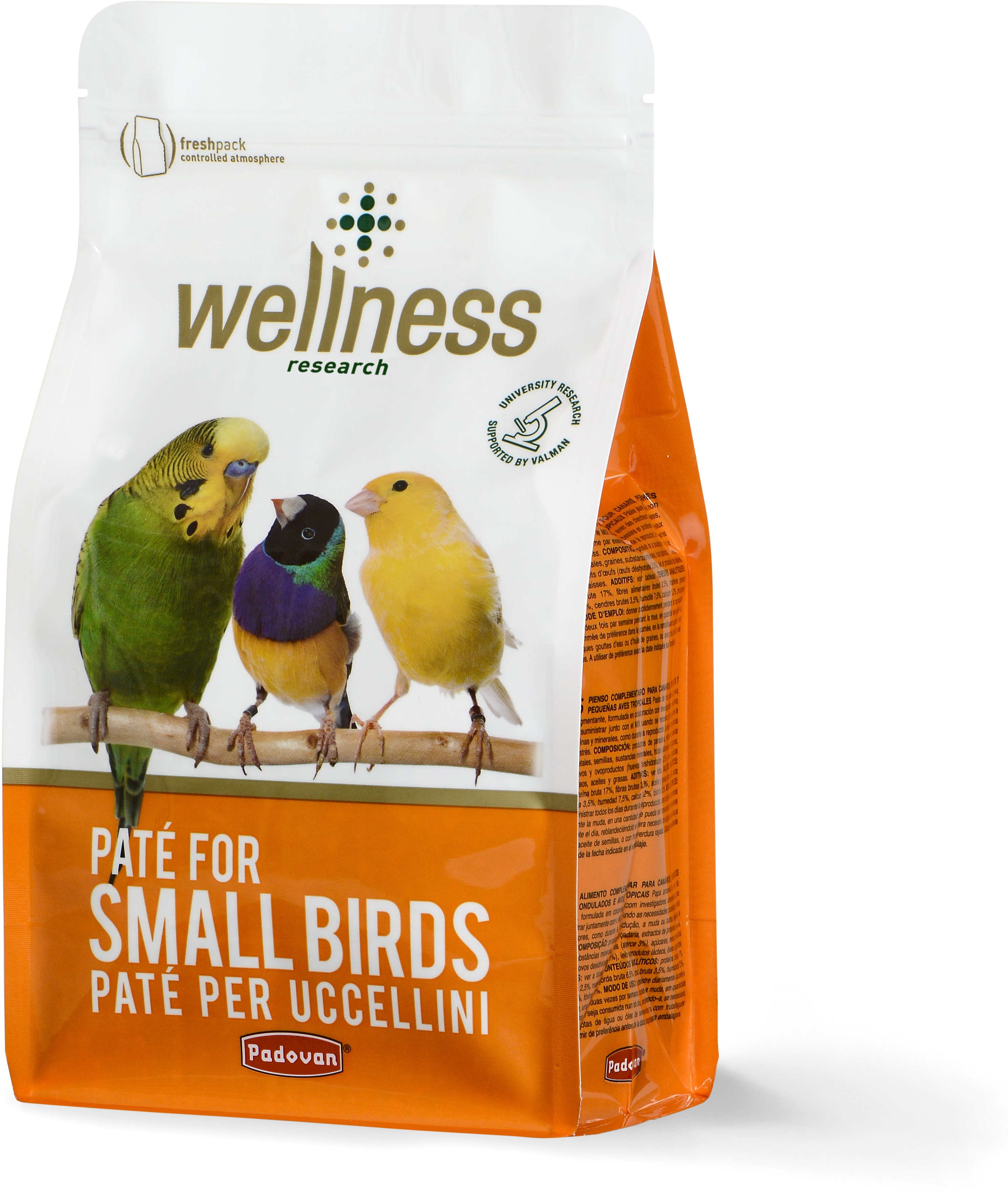 PADOVAN Wellness Pate, Hrană pentru păsări mici 600g