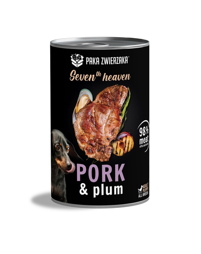 PAKA ZWIERZAKA Seventh Heaven 400g Conserva hrana umeda caini, cu porc si prune