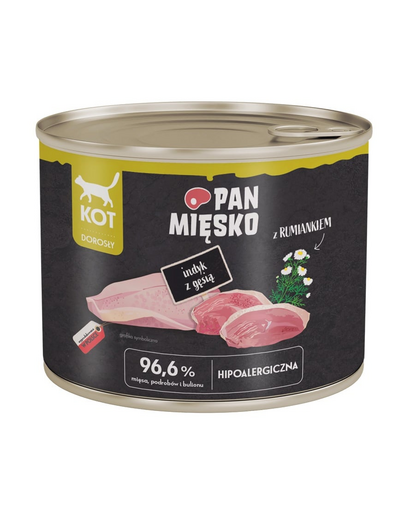 PAN MIĘSKO Hrană umedă pentru pisici cu curcan și gâscă 200 g