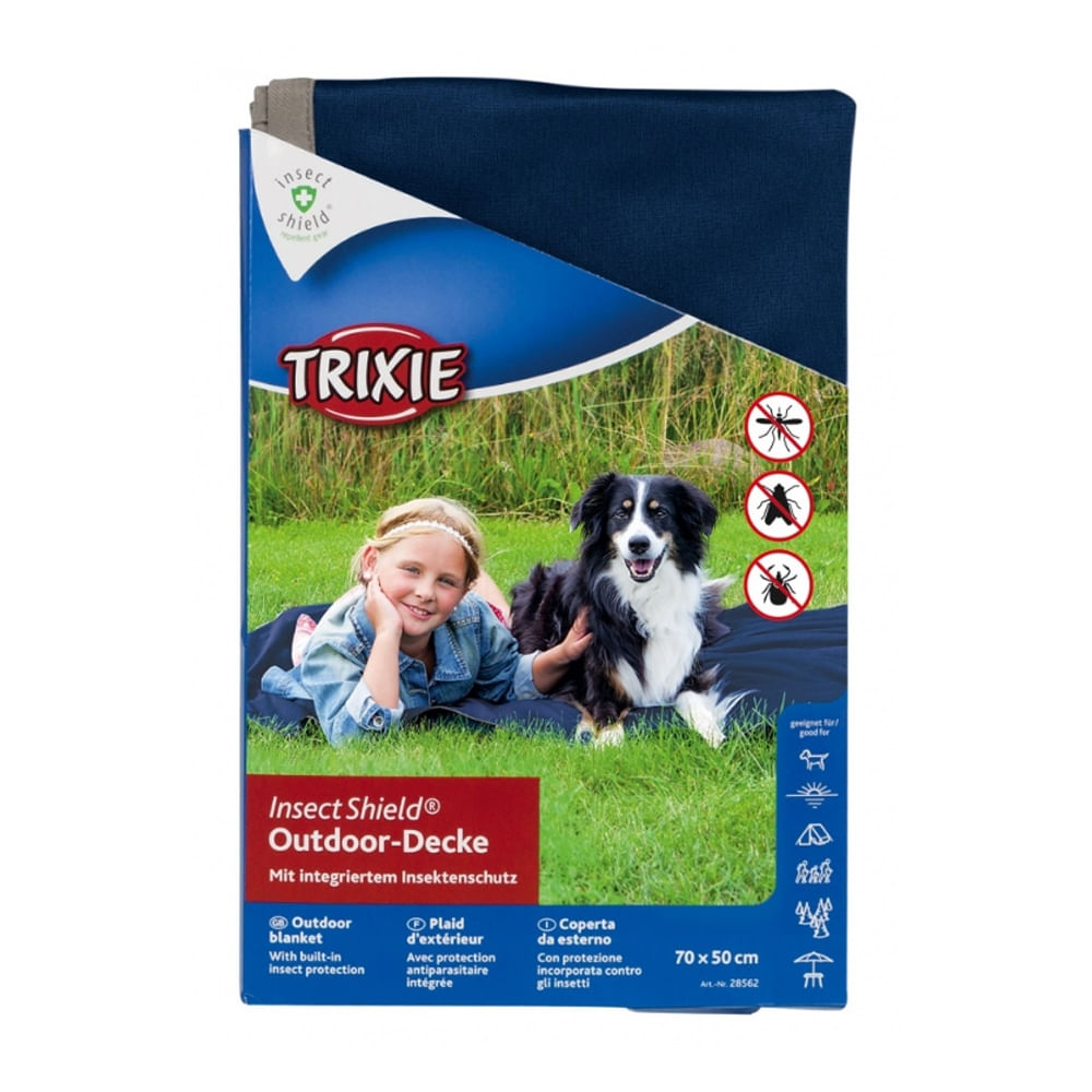 Patura Trixie cu Protectie Insecte, 'Insect Shield', albastra, 70 X 50 CM - poza 4