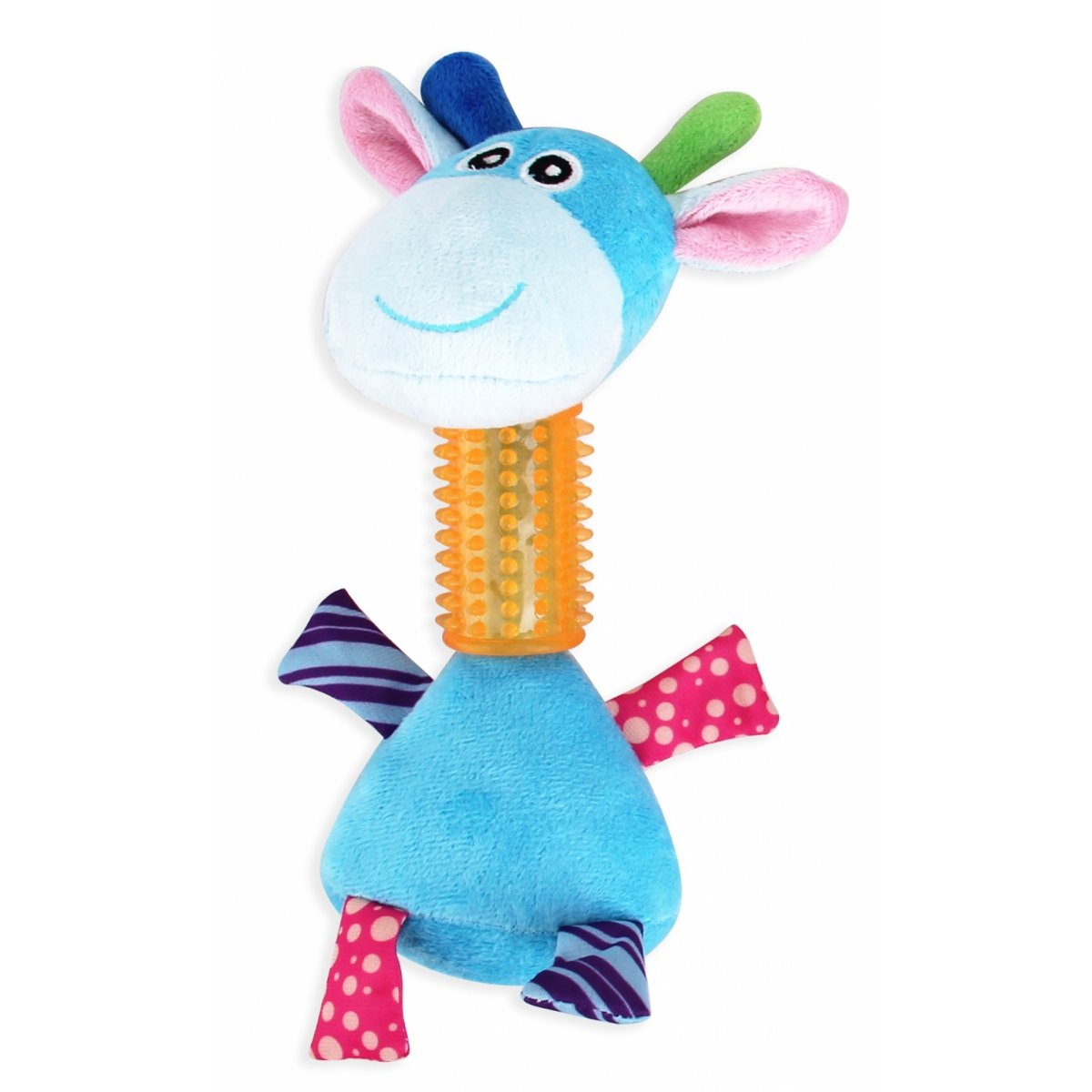 PAWISE Girafa, jucărie de pluș câini, S-L, pluș, dentiție, activități fizice, multicolor - poza 1